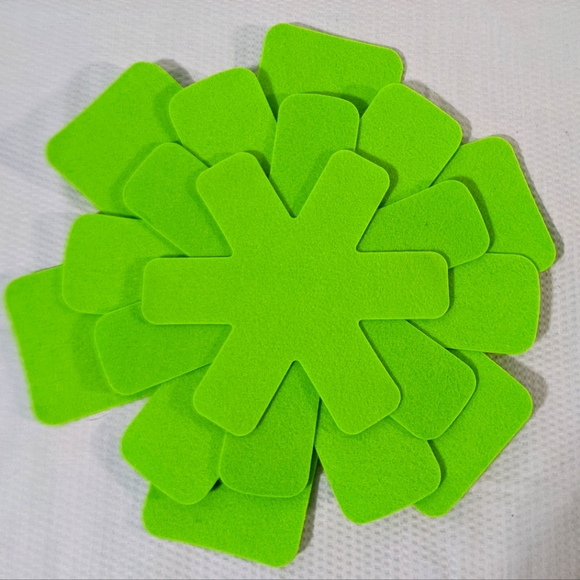 Felt Pot Protectors Cookware Dividers Set of 4 Green NEW 4 Sizes - Picture 5 of 8